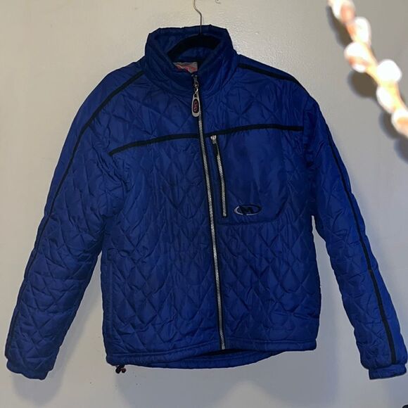 EXCELLENT CONDITION MEN’S SMALL QUILTED MARKER PUFFER COAT - Picture 1 of 8